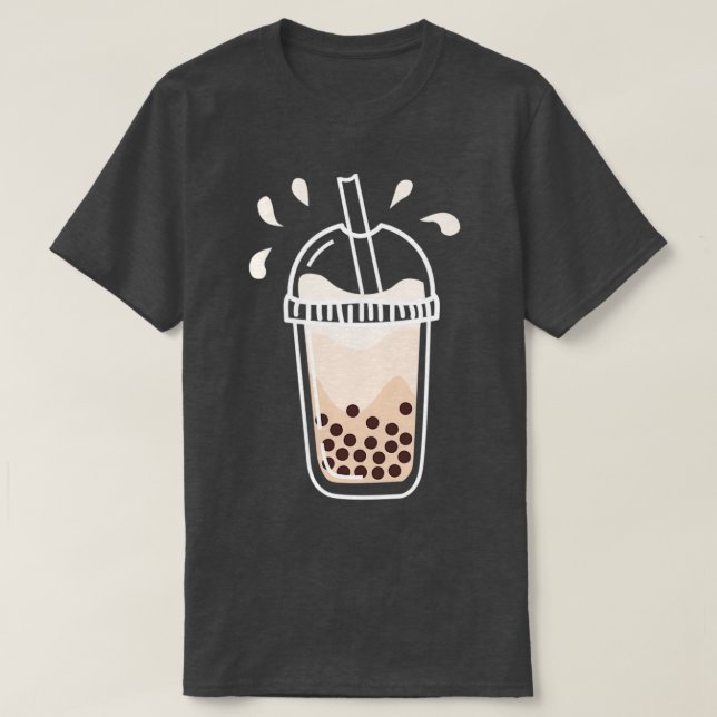 Boba Milk Tee in einer Tasse (Design vorne)