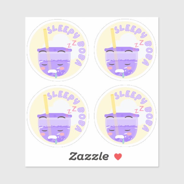 Boba-Packung mit 4 Schlafplätzen Aufkleber (Blatt)