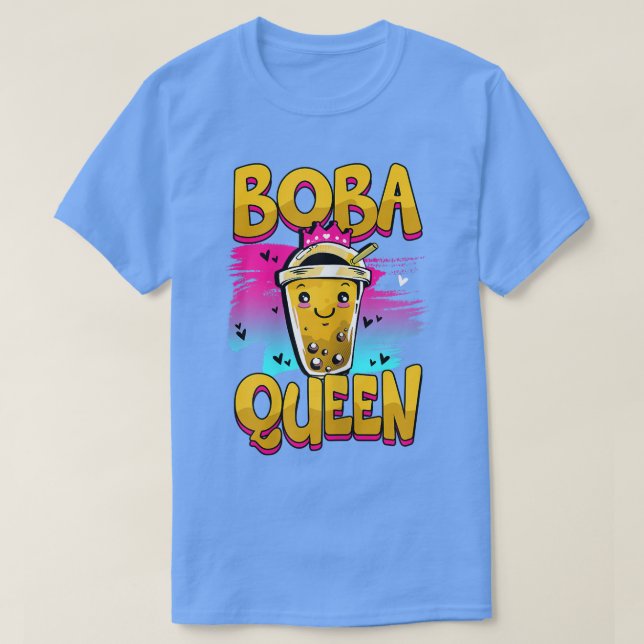 Boba Queen Bubble Tea T-Shirt (Design vorne)