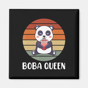 Boba Queen Bubble Tee Japanisch Niedlich Panda Ani Magnet