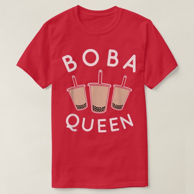 Boba Queen , Ice Drink Tee Bubble Boba T-Shirt (Design vorne)