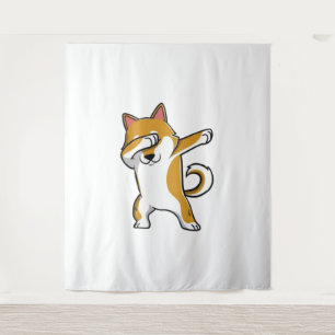 Boba Shiba Boba Shiba Boba Shiba Wandteppich