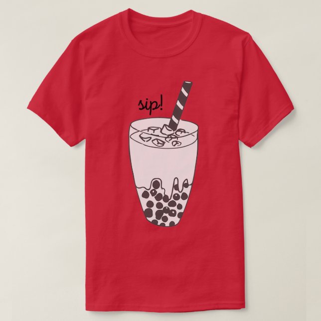 Boba Tea Black T-Shirt (Design vorne)