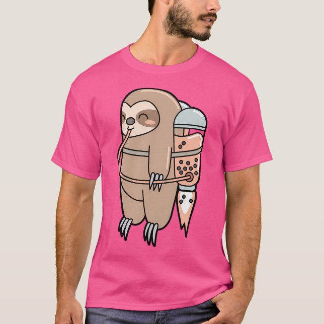 Boba Tea Bubble Tee Niedlich Kawaii Sloth (Vorderseite)