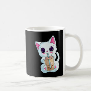 Boba Tea Cat Anime for Women Kawaii Bubble Tee Ne Kaffeetasse