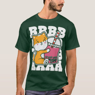 Boba Tea Cat Bubble Tea Kawaii Anime japanische Mi T-Shirt