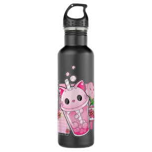 Boba Tea Cat Bubble Tea Kawaii Anime Japanisches M Edelstahlflasche