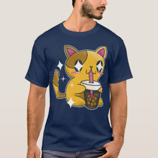 Boba Tea Cat Japan Sweet Otaku T-Shirt
