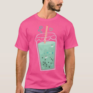 Boba Tea Fish Ocean Trouts und Puffsfische T-Shirt