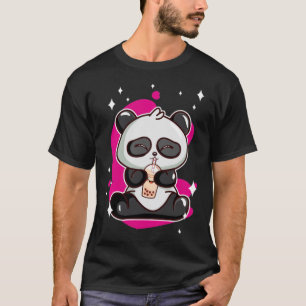 Boba Tea Kawaii Panda Pferdesport T-Shirt