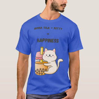 Boba Tea Kitty Happy T-Shirt