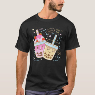 Boba Tea Milk Tea Bubble Tea Kawaii Niedlich Fairy T-Shirt