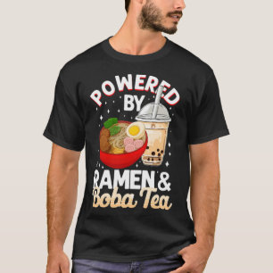 Boba Tea Powered by Ramen & Boba Pferde zeigen Jum T-Shirt