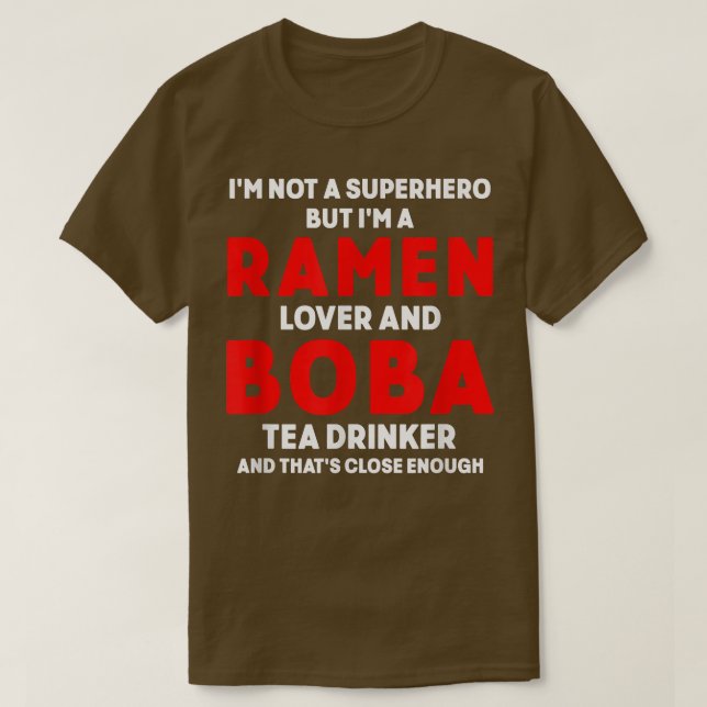 Boba Tea Ramen Niedlich Kawaii Bubble Milk Tea 245 T-Shirt (Design vorne)