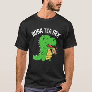 Boba Tea Rex Boba Dinosaur T-Shirt