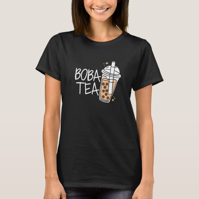 Boba-Tee Bubble-Tea Partnerlook   T-Shirt (Vorderseite)