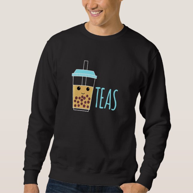 Boba-Tee Bubble Tea Partnerlook-Tees   Sweatshirt (Vorderseite)