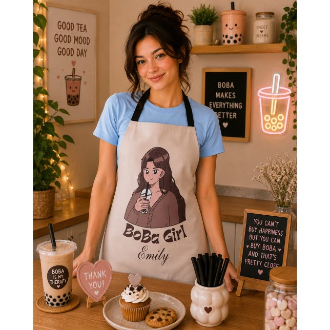 Boba-Tee Bubble-Tea Schürze (Von Creator hochgeladen)
