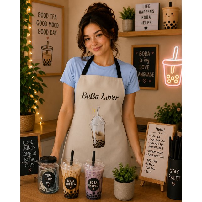 Boba-Tee Bubble-Tea Schürze (Von Creator hochgeladen)