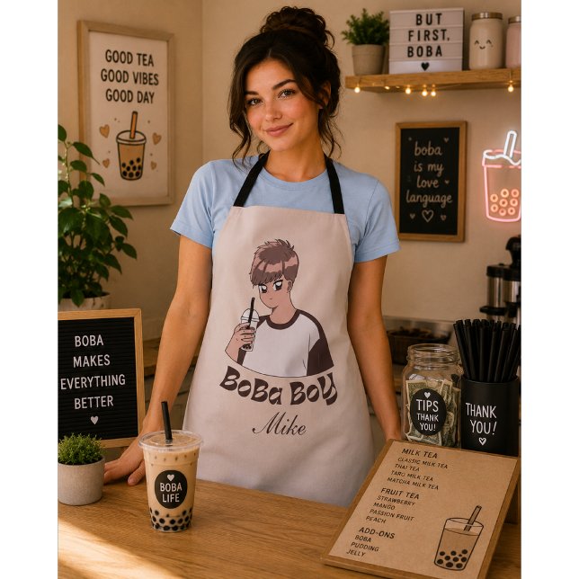 Boba-Tee Bubble Tea Schürze (Von Creator hochgeladen)