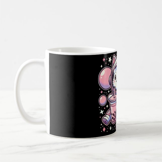 Boba Tee im Weltraum-Astronauten-Anime Kaffeetasse (Links)