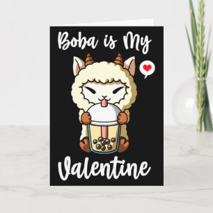Boba-Tee ist mein Valentinstag-Schaf Anti-Valentin Karte
