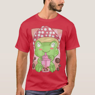 Boba Tee T Shirt für Frauen und Mädchen Kawaii Cot