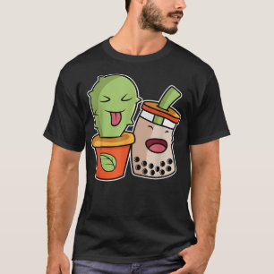 Boba und Cactus Enger Friend oder BESTE FREUNDIN T-Shirt