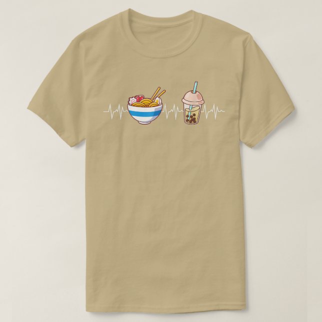 Boba und Ramen Heartbeat Kawaii Bubble Tee Noodles (Design vorne)