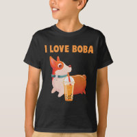 Boba Welsh Corgi Pembroke Bubble Tee Kawaii Hund