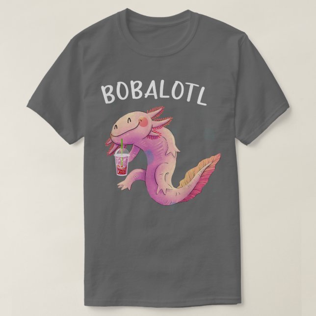 Bobalotl Aolotl Cute aolotl  Lotl Funny Boba Tea L T-Shirt (Design vorne)
