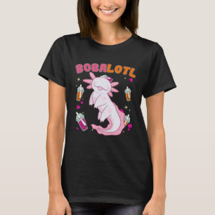 Bobalotl Axolotl Boba Tea Blubble Milk T-Shirt