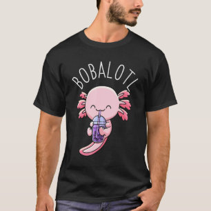 Bobalotl Axolotl Boba Tea Blubble Milk T-Shirt