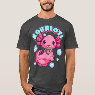 Bobalotl Niedlich Kawaii Axolotl trinken Boba Tea  T-Shirt
