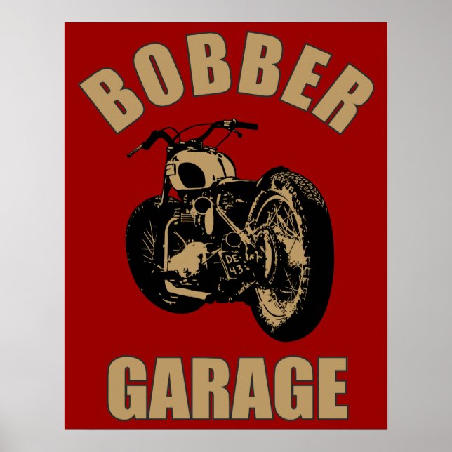 Bobber Garage Poster (Vorne)