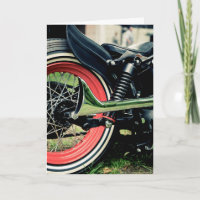 Bobber Harley Motorrad-Geburtstagskarte