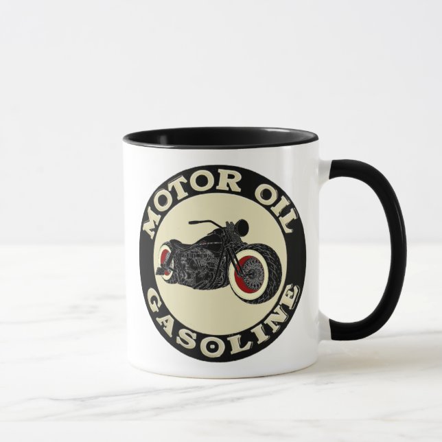 - Bobber - Motor Oil - Gasoline Tasse (Rechts)