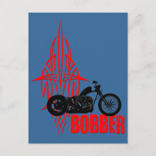 Bobber Motorbike Postkarte