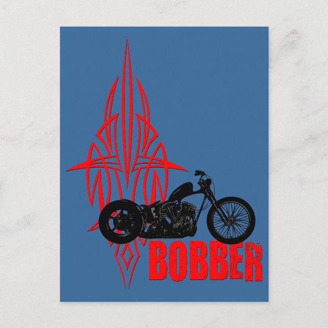 Bobber Motorbike Postkarte (Vorderseite)