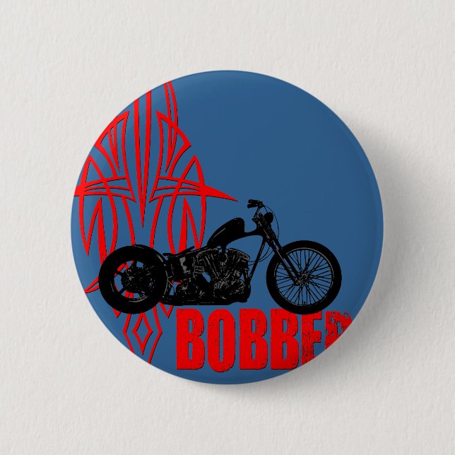 Bobber-Motorrad Button (Vorderseite)