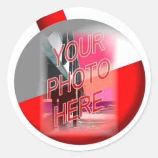 Bobberrahmen Runder Aufkleber