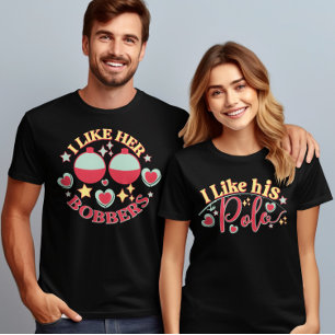 Bobbers Valentinstag Couple Matching Funny Match Sweatshirt