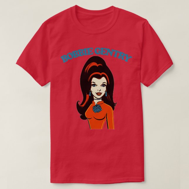 Bobbie Gentry Retro Style Lüfterdesign T-Shirt (Design vorne)
