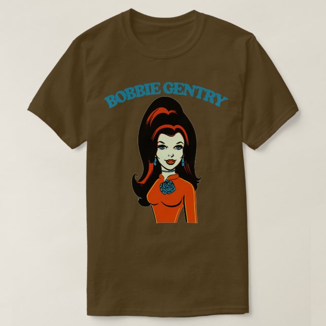 Bobbie Gentry Retro Style Lüfterdesign T-Shirt (Design vorne)