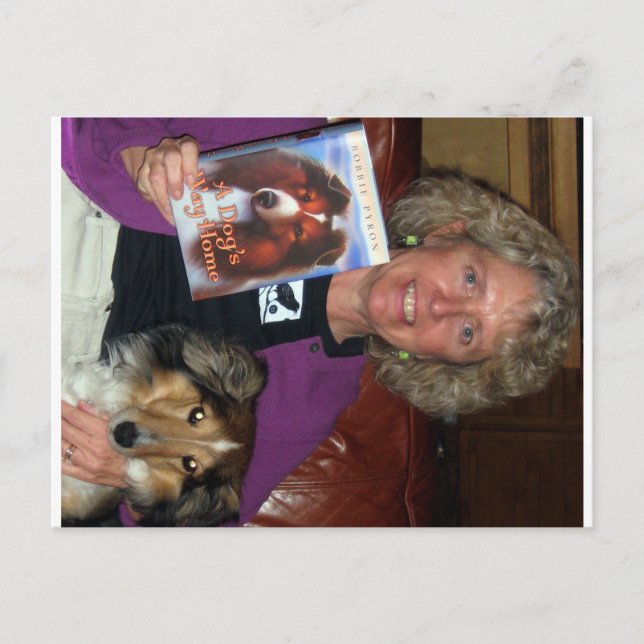 Bobbie Pyron Author of A Dog's Way Zuhause Postkarte (Vorderseite)