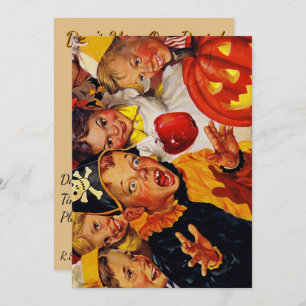 Bobbing Gefahren für Apple - Funny Halloween Dekor Einladung