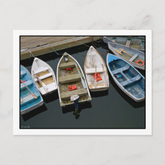 Bobbing Row Boote Postkarte