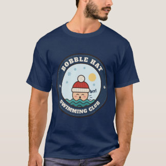 Bobble Hat Schwimmverein, Winter Wild Schwimmen T-Shirt