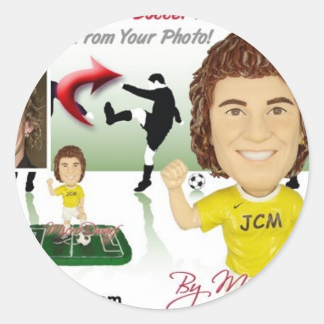 Bobbleheads Bobblehead Bobblehead Bobheads Runder Aufkleber (Vorderseite)