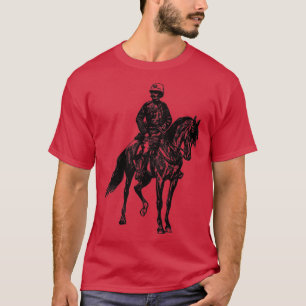 Bobby auf einem Pferdepolizisten auf dem Rücken T-Shirt